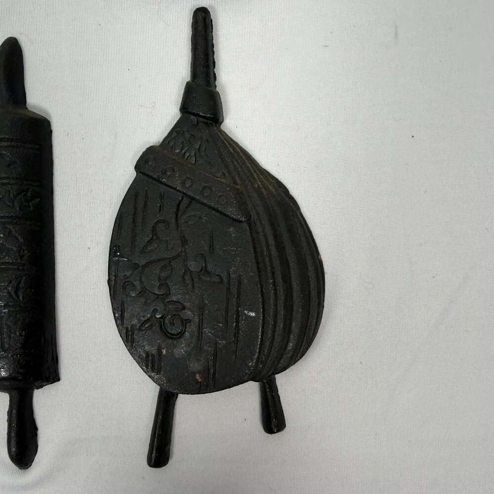 Vintage Sexton Black Cast Metal Kitchen Wall Plaques Set of 5 - Picture 2 of 16